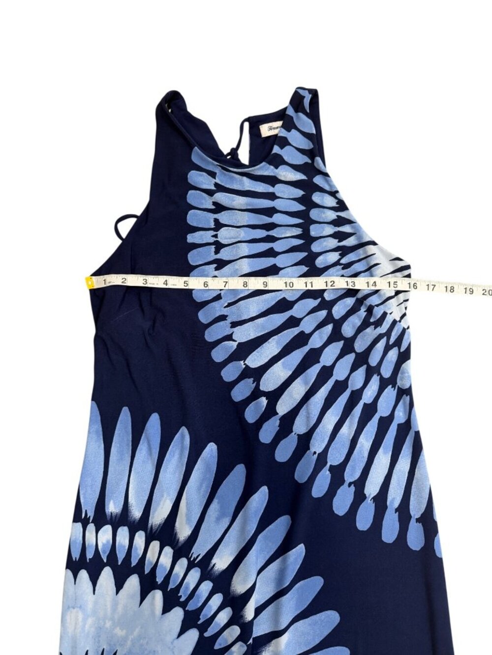 Tommy Bahama Womens Size S Aloha Burst Maxi Dress Blue Tie-Dye Beach Resort - Picture 7 of 8
